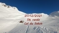 20211207 vignette ski rando col du Sabot