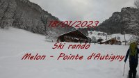 20230118 miniature Ski rando Melon Pointe dAutigny