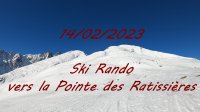 20230214 miniature Ski rando vers Pointe des Ratissières