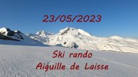 20230523 Ski rando Aiguille de la Laisse reduit